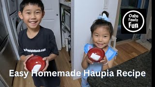 Haupia Quick and Delicious Homemade Recipe [upl. by Ikila]