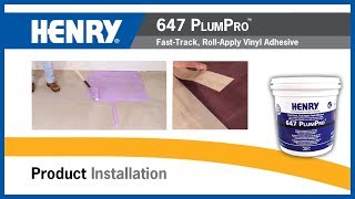 HENRY® 647 PLUMPRO™ FastTrack RollApply Vinyl Adhesive [upl. by Sari702]