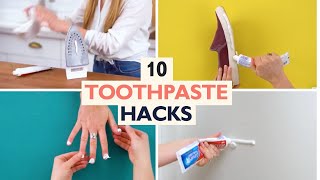 10 Ways to Use Toothpaste Around the House  Toothpaste Hacks [upl. by Airtemad]