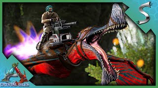 TAMING MY FIRST TROPEOGNATHUS THE FIGHTER PLANE FLYER  Ark Crystal Isles DLC E9 [upl. by Leal]