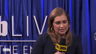 Merritt Wever Celebrates quotGodlessquot Win [upl. by Lilybel]