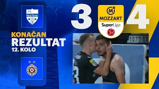 Mozzart Bet Super liga 202425  12Kolo NOVI PAZAR – PARTIZAN 34 22 [upl. by Dorree87]