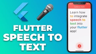 Flutter Speech to Text App Tutorial  Voice Recognition [upl. by Arhaz479]