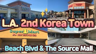 엘에이 부에나팍 제2의 Ktown 빅 쓰리 한인마트 오렌지 카운티 한인타운 Buena Park Korea Town Orange County The Source Mall [upl. by Zaneta464]