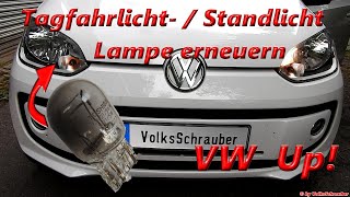 Tagfahrlichtlampe  Standlichtlampe beim VW Up erneuern Lampe Birne tauschen Seat Mii Skoda Citigo [upl. by Olecram80]