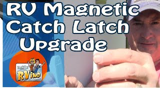 RV Magnetic Catch Latch  RV Upgrade Ideas [upl. by Nahttam498]