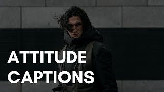 Attitude Captions For Boys  Instagram  Facebook [upl. by Neicul]