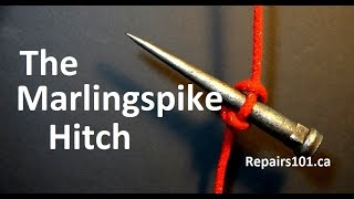 The Marlingspike Hitch  how to tie a ROPE LADDER [upl. by Onavlis]