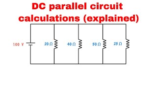 DC parallel circuit calculations [upl. by Kirat]