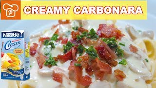 How to Cook Creamy Carbonara Pasta  Pinoy Easy Recipes [upl. by Chambers911]