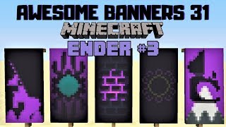 ✔ 5 AWESOME MINECRAFT BANNER DESIGNS WITH TUTORIAL 31 [upl. by Atteirneh]