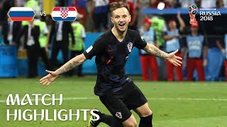 Russia v Croatia  2018 FIFA World Cup  Match Highlights [upl. by Janeva850]