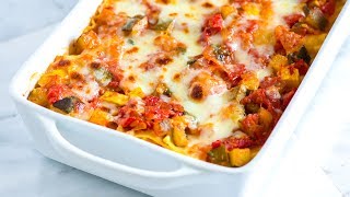 Easy Vegetable Lasagna Recipe  How to Make Fresh Vegetable Lasagna [upl. by Drofnil]