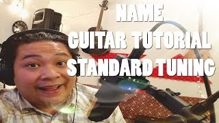 Goo Goo Dolls Name Guitar Tutorial Standard Tuning [upl. by Reffineg816]