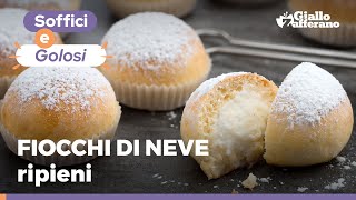 FIOCCHI DI NEVE  NUVOLE RIPIENE DOLCI NAPOLETANI  Ricetta originale [upl. by Antonina103]