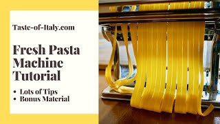 Homemade Fresh Pasta Machine Tutorial  Complete Guide [upl. by Allistir]