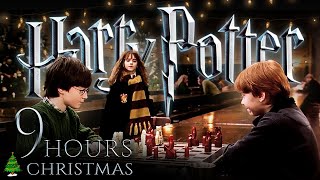 🎄 Harry Potter CHRISTMAS 9 HOURS Ambience amp Music  Multiple Scenes  Hogwarts amp More 🎄 Cinemagraphs [upl. by Shedd850]