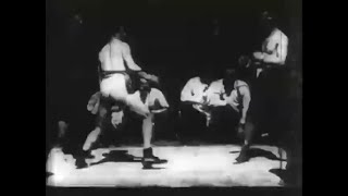 First Boxing Match Ever Filmed June 1894 Mike Leonard vs Jack Cushing [upl. by Innavoj]