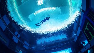 Deep Dive Dubai Inside worlds deepest pool [upl. by Esilehs]