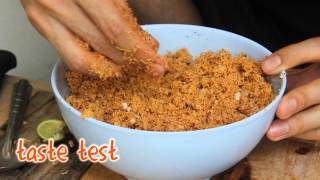 Sri Lankan Food Adventure Pol Sambol Recipe [upl. by Anitroc]