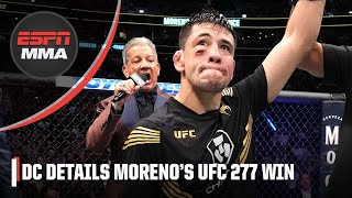 DC details Brandon Moreno’s liver kick vs Kai KaraFrance  Detail on ESPN [upl. by Ayarahs]