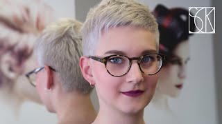 EXTREMELY SHORT HAIRCUT  tutorial by SANJA KARASMAN [upl. by Rubie]