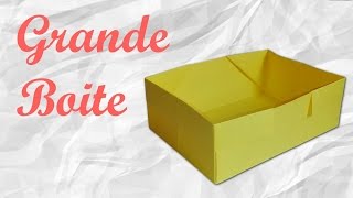 Origami  Grande boite en papier [upl. by Nivrag956]