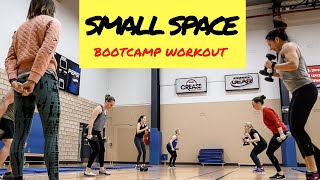 SMALL SPACE Full Bootcamp Workout Trainers Guide 64 [upl. by Derina]