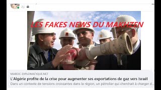 LAlgérie Aurait Livré Du Gaz A LEntité La Nouvelle Fake News Du Makhzen Sur LAlgérie [upl. by Alexandros]