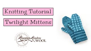 Knitting Tutorial  Twilight Mittens [upl. by Ibrab]