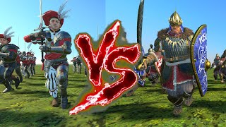 Greatswords VS Tzar Guard Total War Warhammer 3 [upl. by Adnawahs]