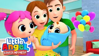 Bertemu dengan Adik Bayi Baru  Kartun Anak  Little Angel Bahasa Indonesia [upl. by Elisa]