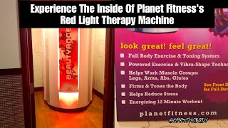 PLANET FITNESS RED LIGHT THERAPY TOTAL BODY TRANSFORMATION DAY 26 [upl. by Atekahs705]