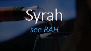 How to Pronounce Syrah French Wine Pronunciation [upl. by Ahsiuqat]