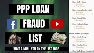 The PPP Loan Fraud List  PPP Fraud  Who got a PPP LOAN 2021 [upl. by Toddy]