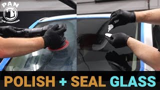 HOW TO POLISH AND CERAMIC COAT CAR GLASS [upl. by Anam]