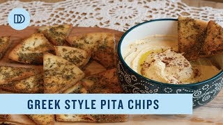 Greek Style Pita Chips Recipe [upl. by Elumas400]