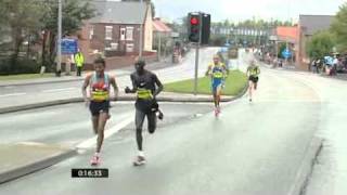 Haile Gebrselassie at the Great North Run 2010 [upl. by Sauncho]