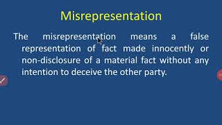 Misrepresentation [upl. by Kev]