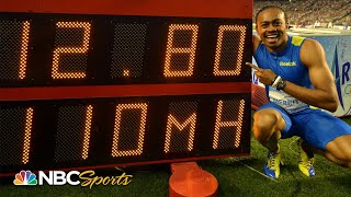 Aries Merritts 110m hurdle WORLD RECORD at 2012 Diamond League finals  NBC Sports [upl. by Yennep]