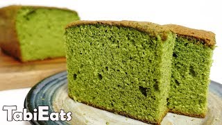 How to Make MATCHA CASTELLA Japanese Green Tea Sponge Cake [upl. by Gerdi]