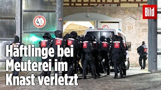 Gefängnismeuterei Polizei stürmt Knast in Thüringen  JVA Untermaßfeld [upl. by Maer]