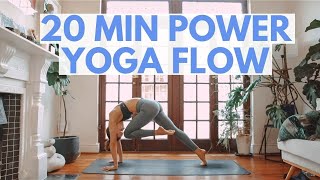 20 Minute POWER FLOW Yoga Workout CORE  LOWER BODY Focused Yoga Flow🔥 [upl. by Recor434]