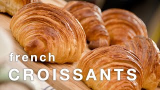 How to Make FRENCH CROISSANTS recipe  laminated yeast dough recipe at home  ENGLISH DUBBING [upl. by Ardnued]