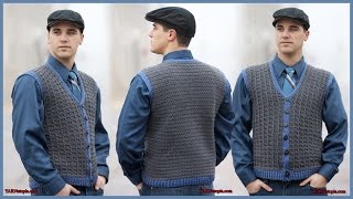 Crochet Tutorial Sharp Dressed Man Vest [upl. by Nebe164]