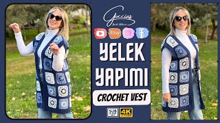 YELEK YAPIMI  CROCHET VEST [upl. by Orton]