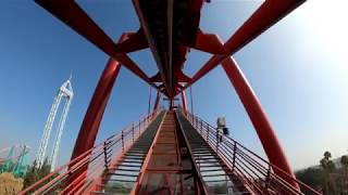 Silver Bullet Roller Coaster POV Knotts Berry Farm [upl. by Ursal]