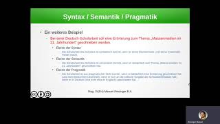 Syntax Semantik und Pragmatik [upl. by Gitt]