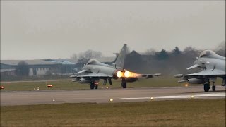 2 x RAF Typhoons performance take off  REHEAT [upl. by Esile]