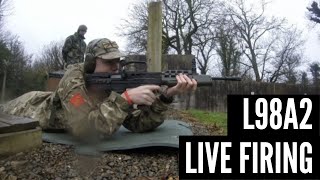 L98A2 Cadet GP rifle  Live firing Army cadet force instructors [upl. by Fillender]